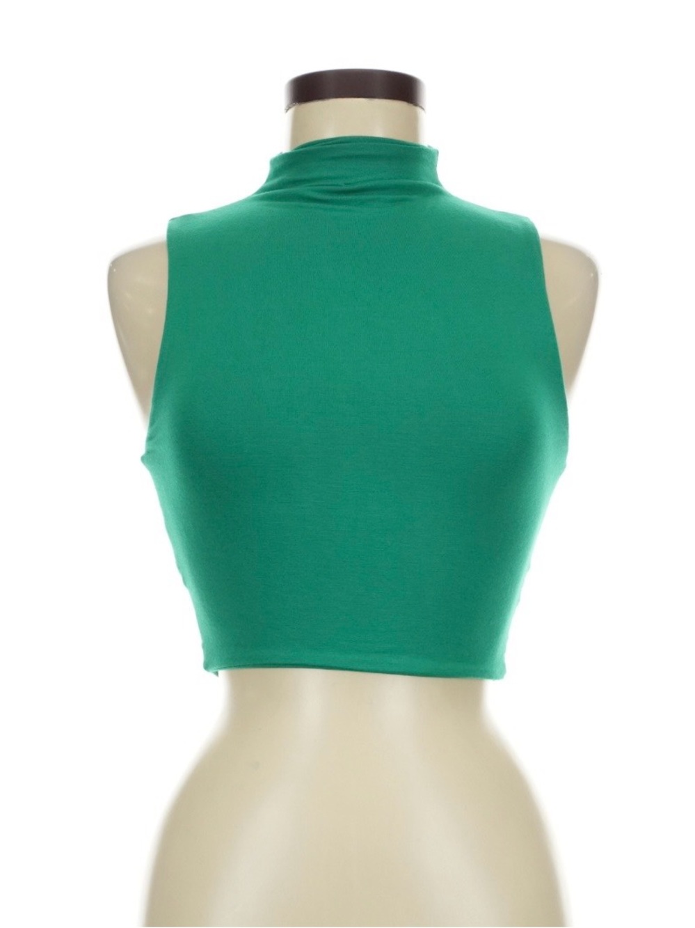 Naked Wardrobe Mock Neck Crop Top…Sz: Medium….Preowned